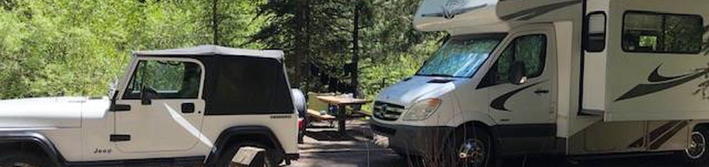 Aspen Glade Campground, site 25.