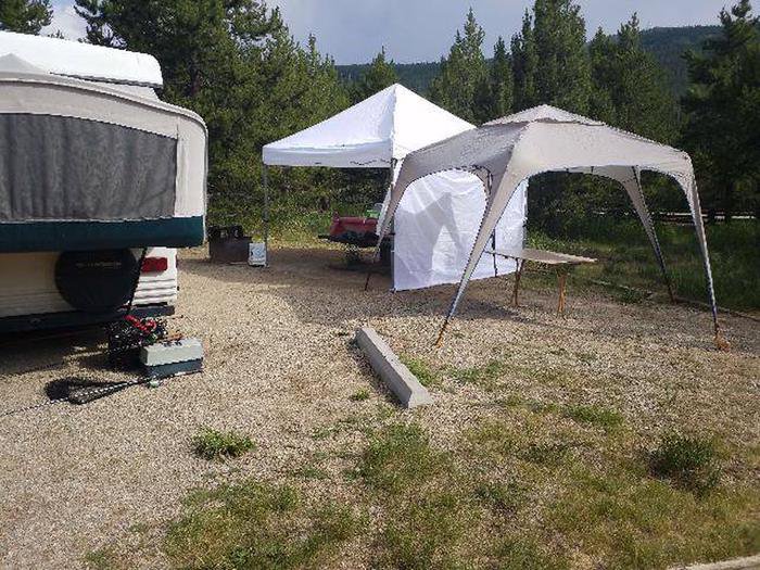 May Queen Campground, site 17 site view