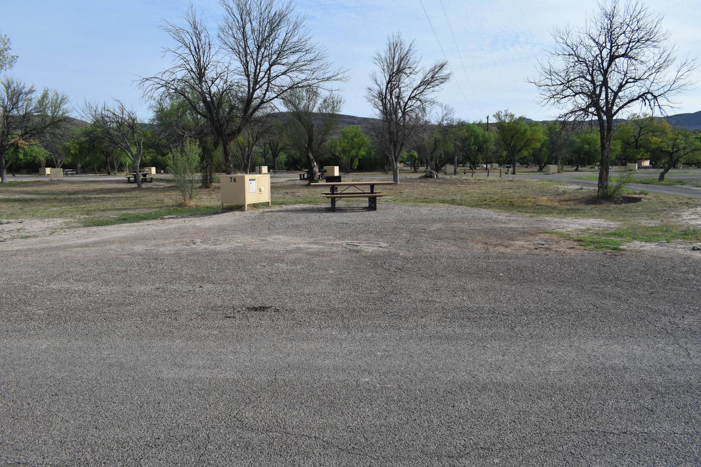 Parking and camping area Site 74